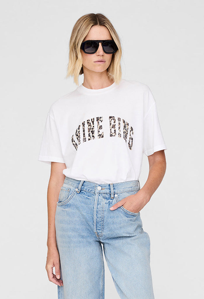 Walker Tee Anine Bing Leopard - Ivory