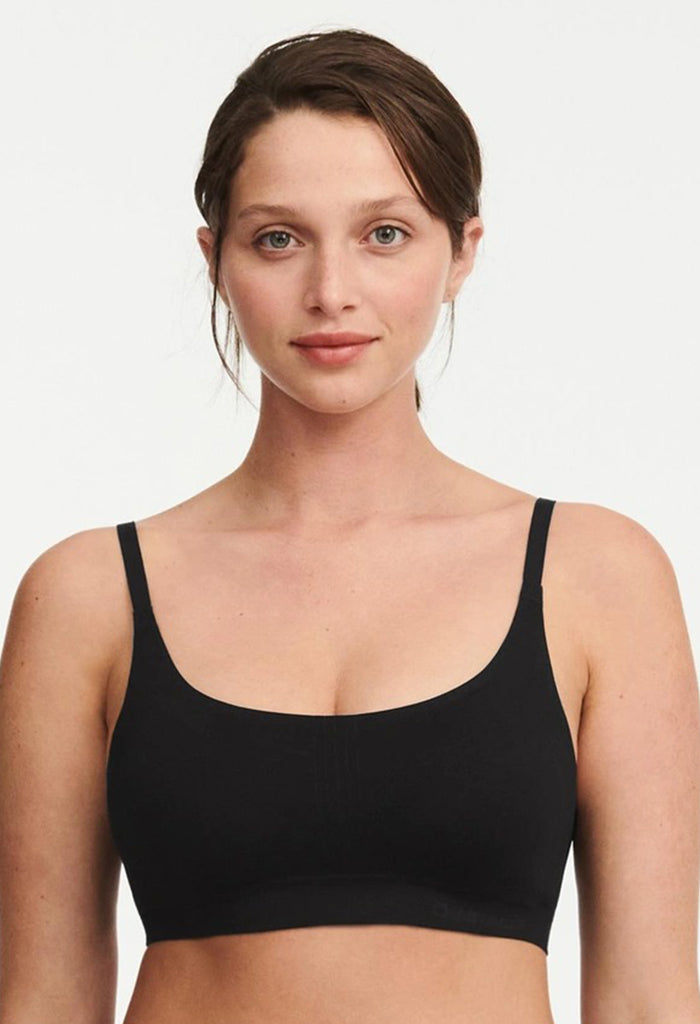 Smooth Comfort Wirefree Support T-Shirt Bra - Black