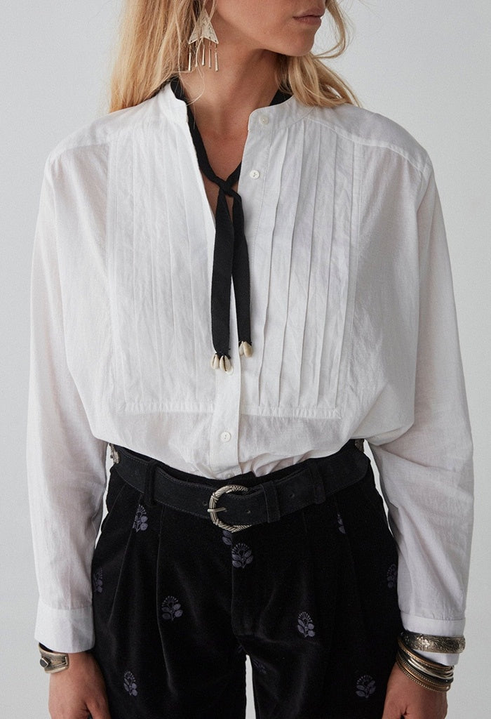 Yves Blouse - Tuxedo Off White