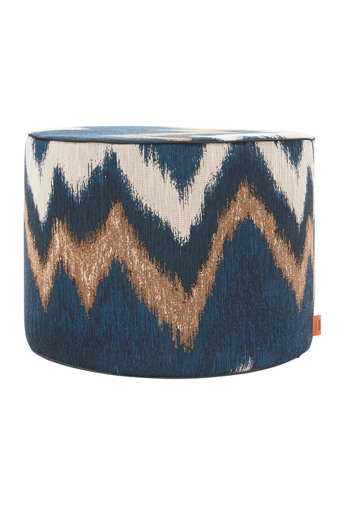 Zigzag 150 Ikat Pouf 40 x 30