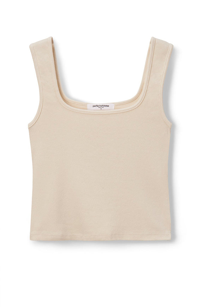kaitlyn Rib Tank - Sugar