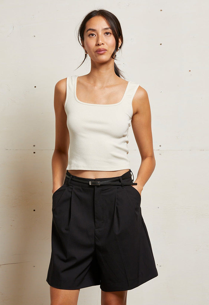 kaitlyn Rib Tank - Sugar