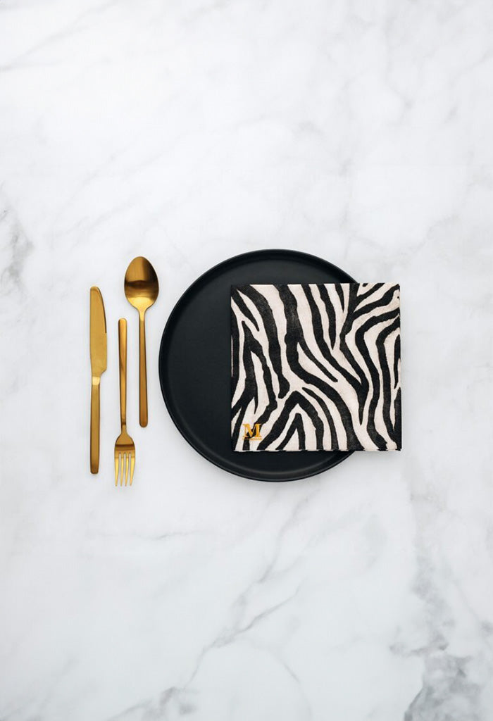 Zebra Dinner Napkins