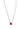 Silver Stone Necklace - Pink