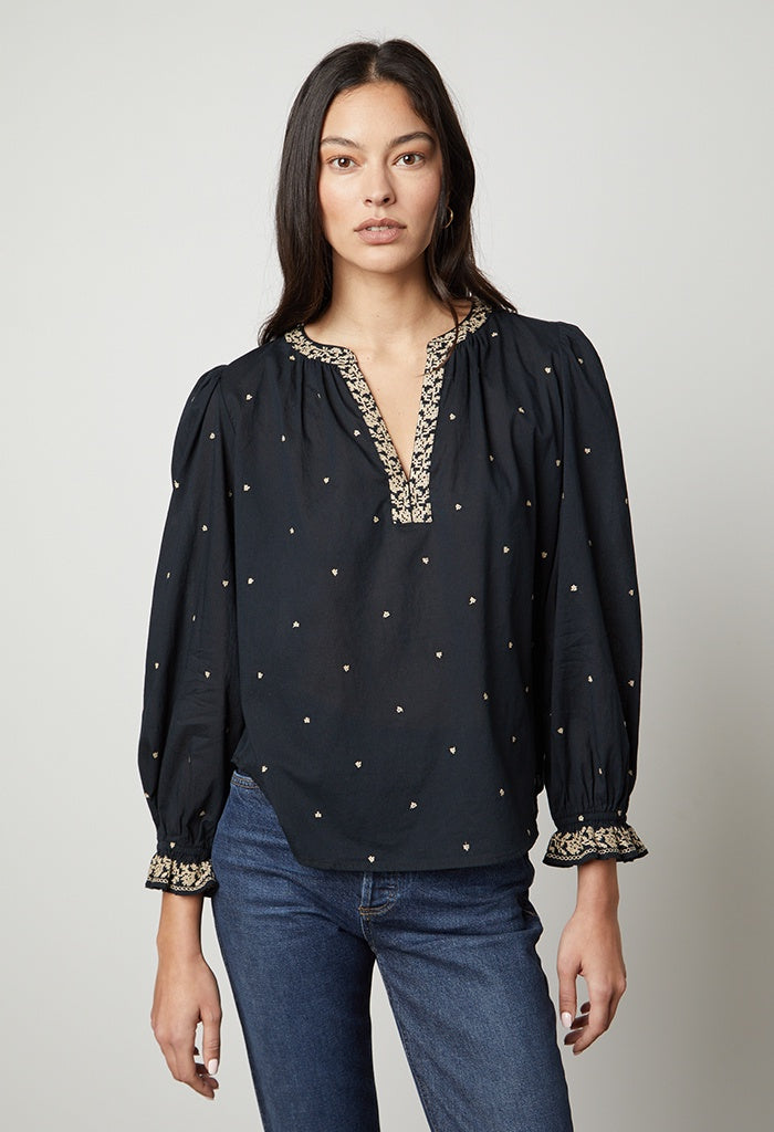 Ania Top - Vintage Black