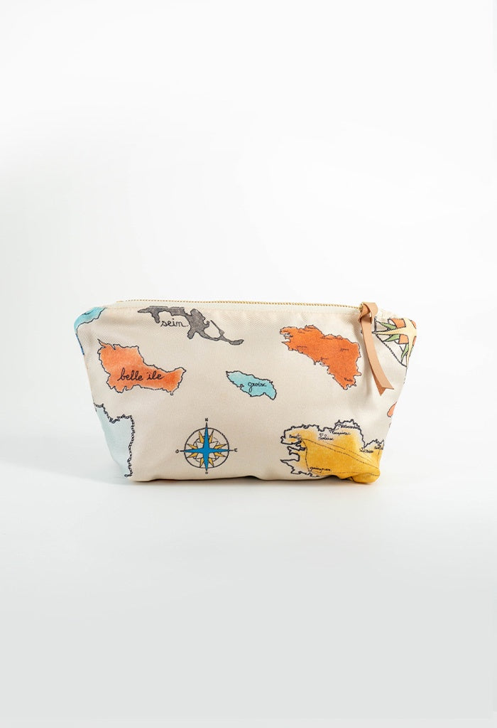 Make Up Pouch - Breizh Love Ecru
