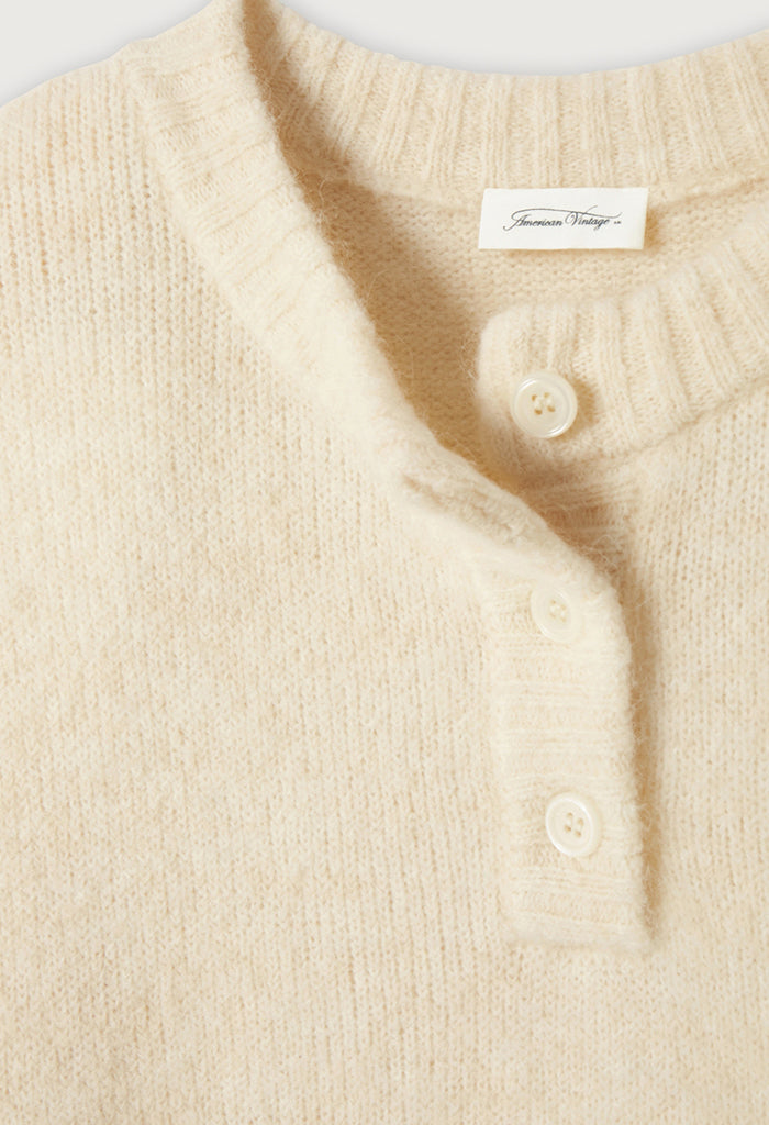 East Bowl Jumper - Mother of Pearl Melange
