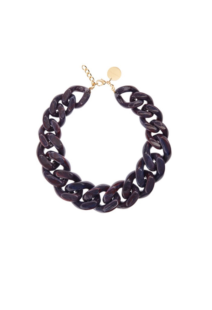 Great Necklace - Aubergine Marble