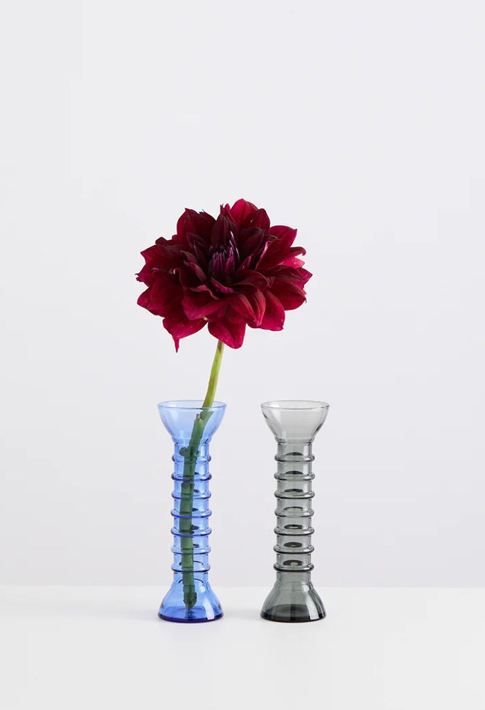 Josephine Vase Duo - Smoke/ Azure
