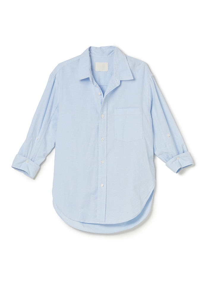 Kayla Shrunken Shirt - Oxford Blue
