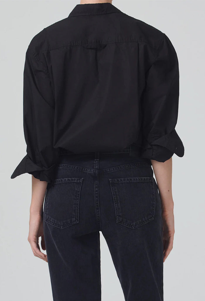 Kayla Shrunken Shirt - Black