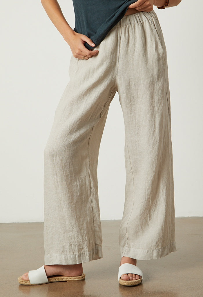 Lola Linen Pant - Cobble