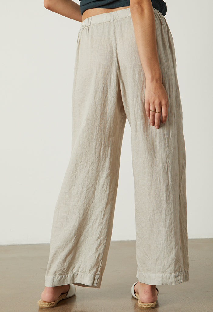 Lola Linen Pant - Cobble