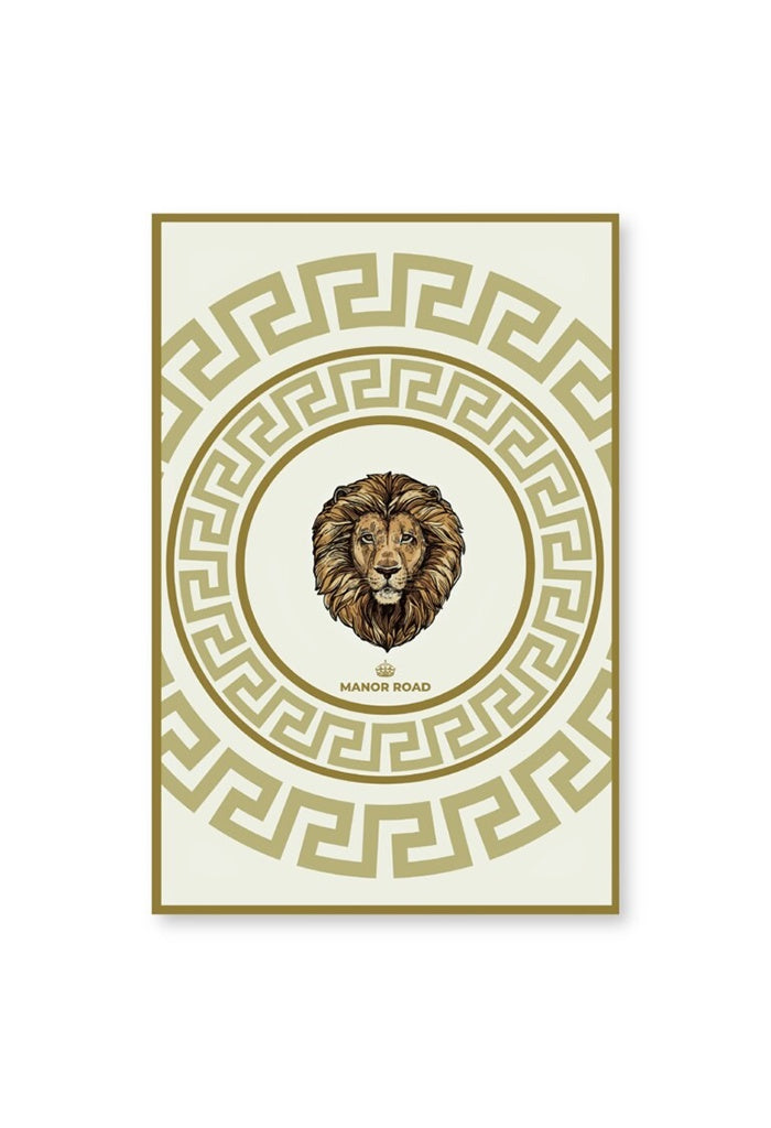 Microfiber Tea Towel - Ivory Lion