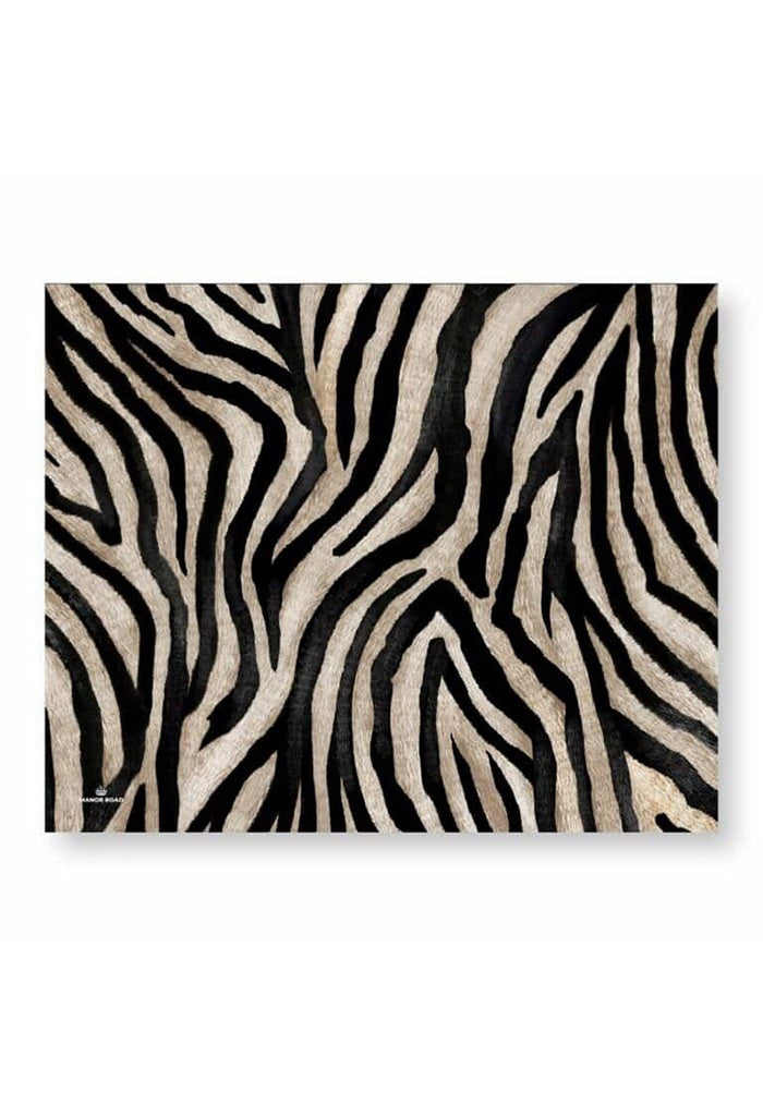 Zebra Paper Placemat Pads - 30 Sheets