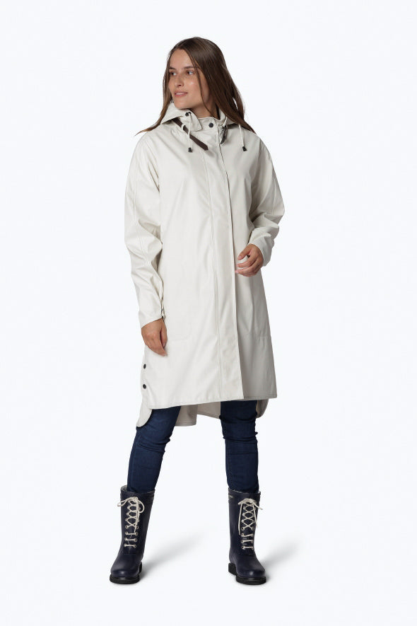 Raincoat w/ detachable hood - Milk Creme