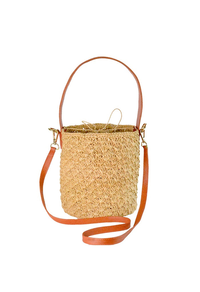 Genuine Leather Soft Bucket Bag For Women Fashion Lock