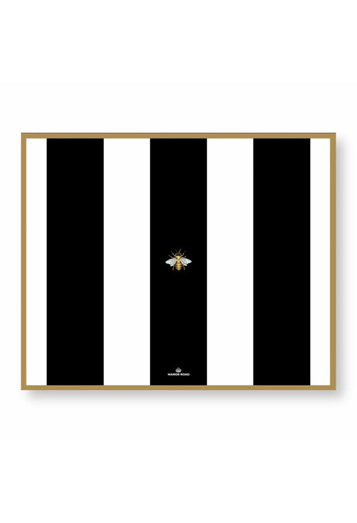 Striped Bee Paper Placemat Pads - 30 Sheets