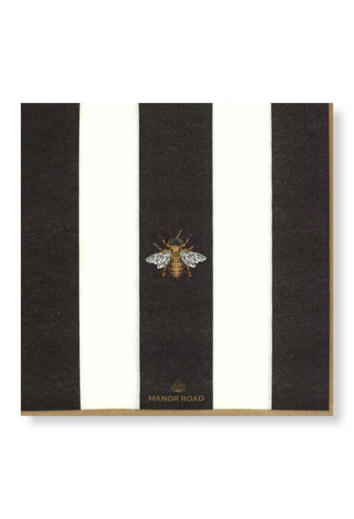 Striped Bee Luncheon Napkins