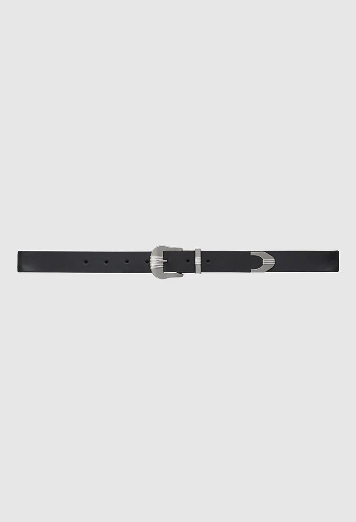 Waylon Belt - Black and Silver